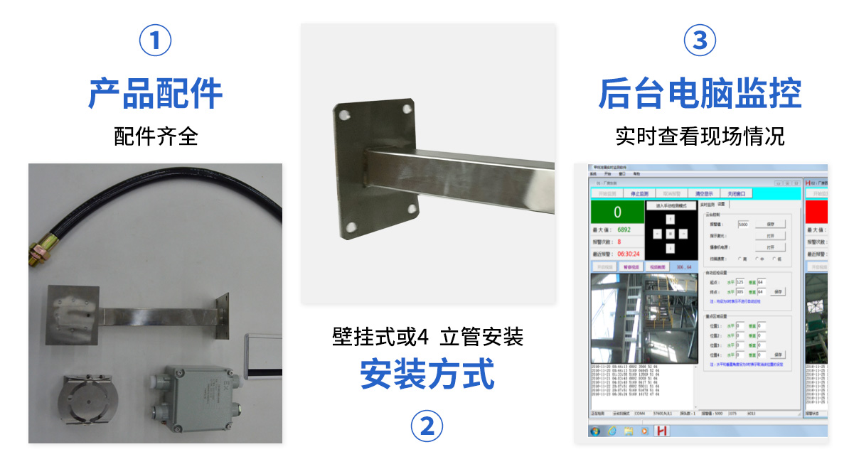 S350KS開路式激光甲烷氣體檢測報警系統_05