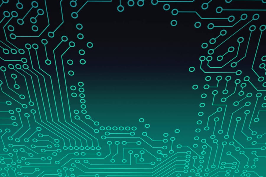 PCB多層板圖片，PCB阻焊層